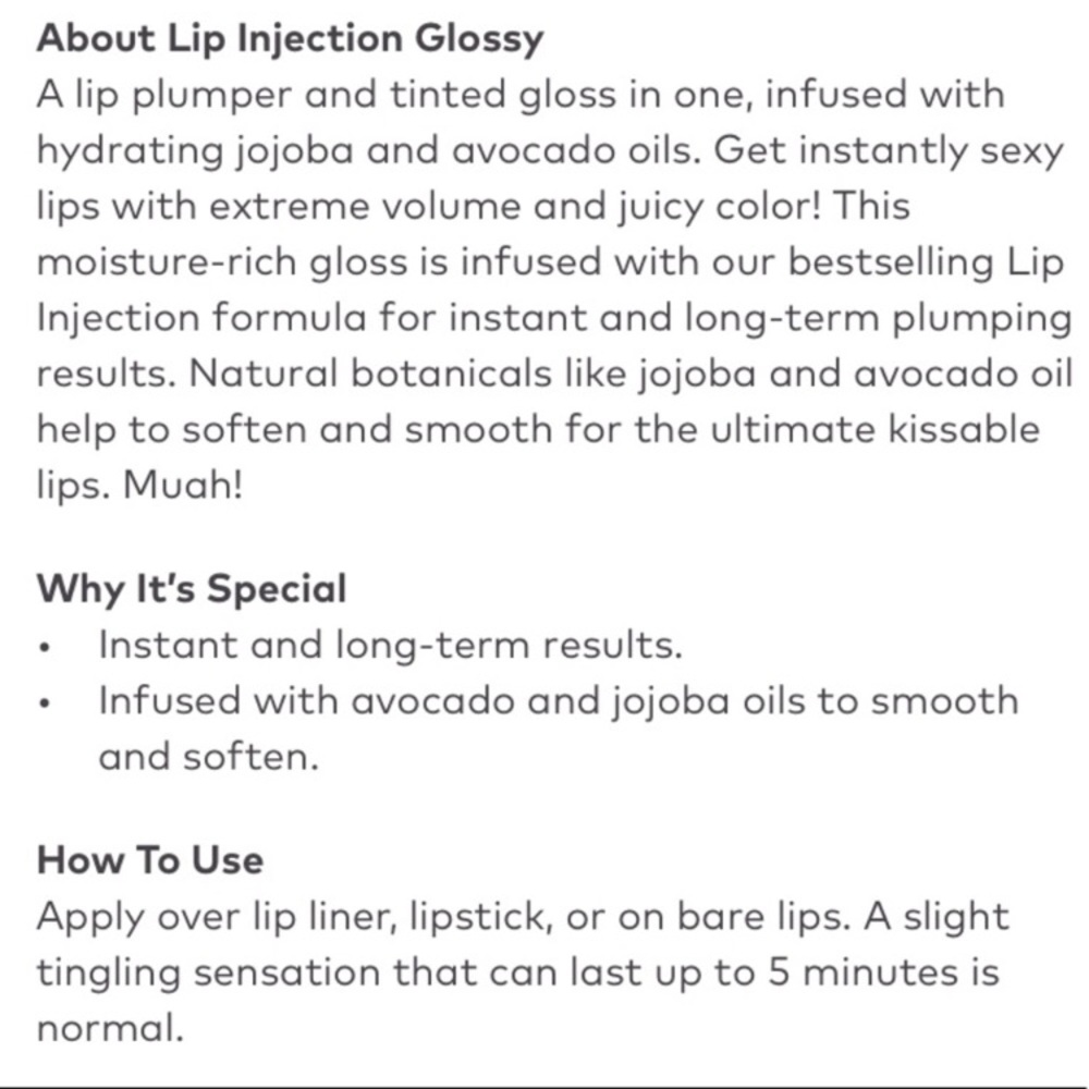 Too Faced Lip Injection Lip Gloss ๐ - Picture 7 of 7